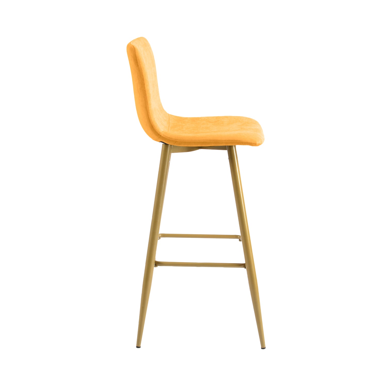 Homy Casa Scargill 30" Terry Fabric Bar Stool, Yellow,Open Box