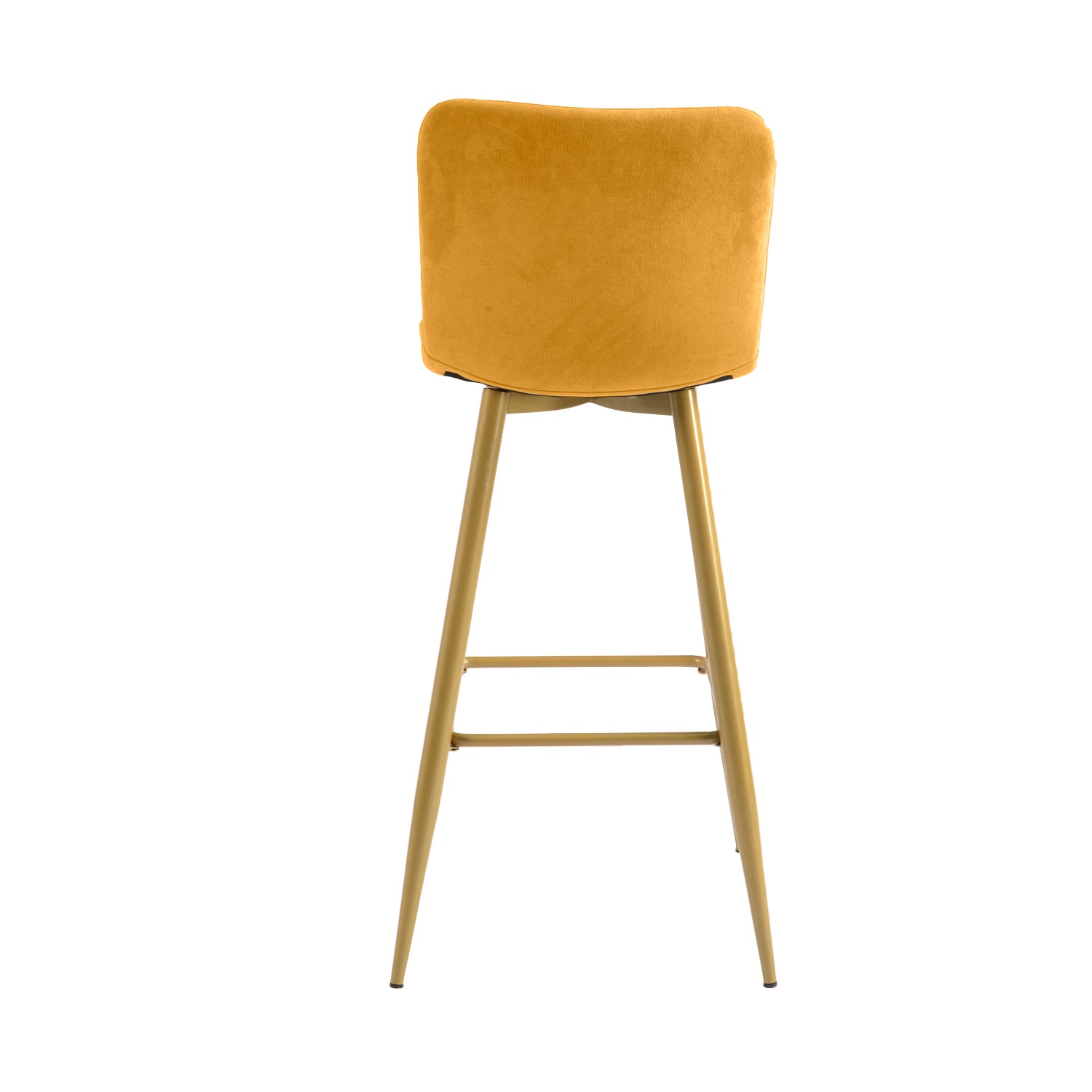 Homy Casa Scargill 30" Terry Fabric Bar Stool, Yellow,Open Box