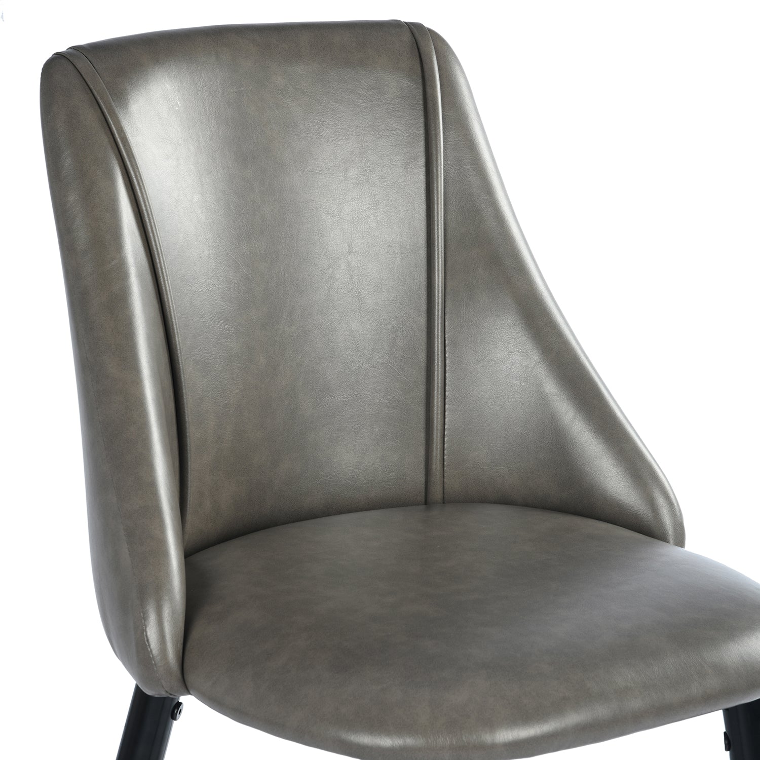 Homy Casa Smeg 30"Modern PU Bar Stool, Grey,Open Box