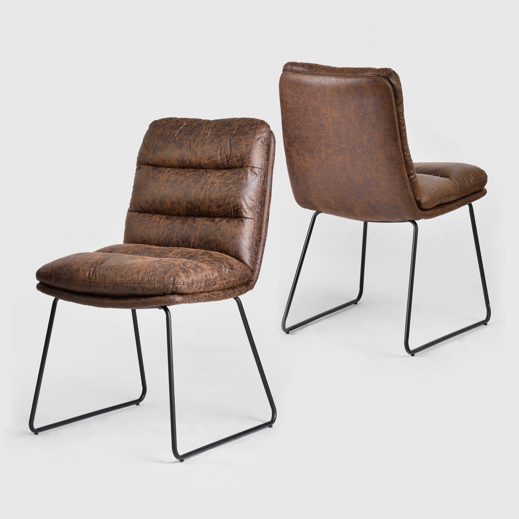 Homy Casa STEFFEN BROWN 20.08" W x 26.77" D x 35.04" H Kitchen & Dining Room Chair Open Box