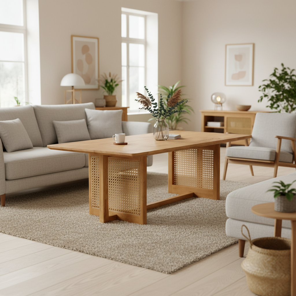 Sorrento Rattan Rectangular Coffee Table