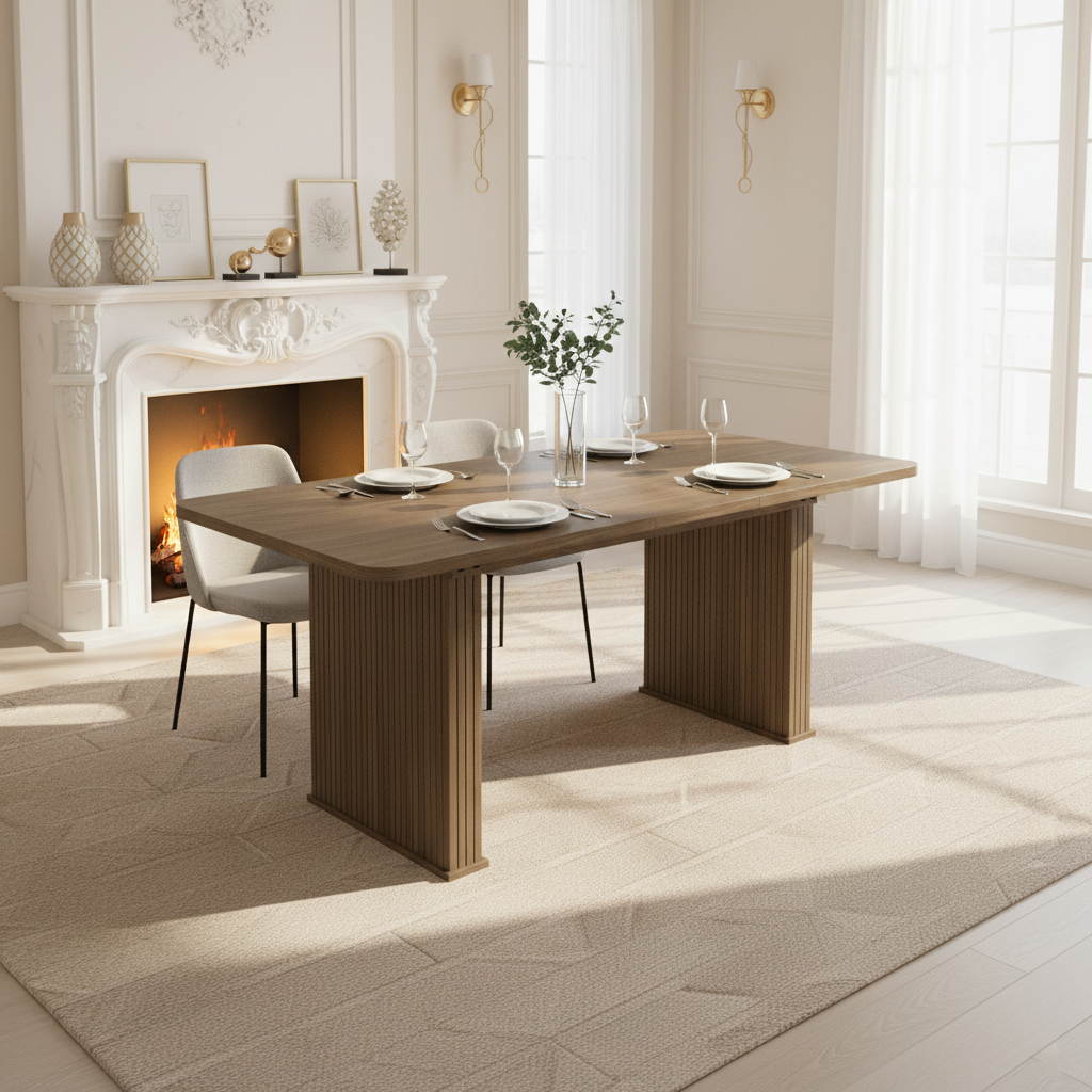 Murray Modern Wood Rectangular Dining Table