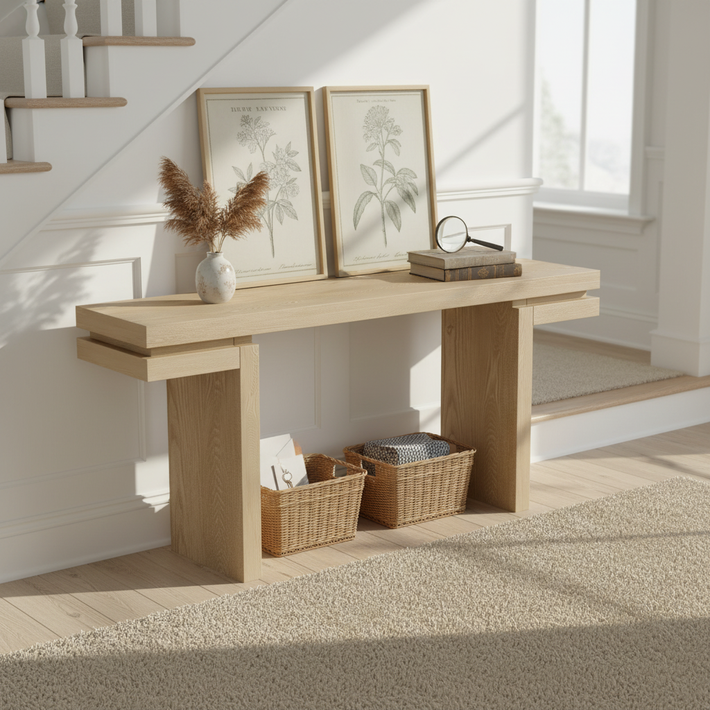 Portico 66" Wooden Console Table