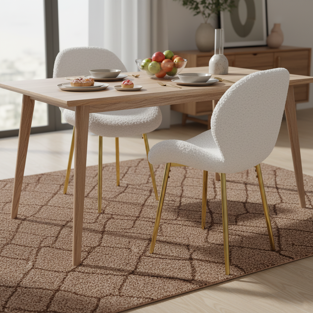 Yellowstone White Velvet Dining Chair Set of 2