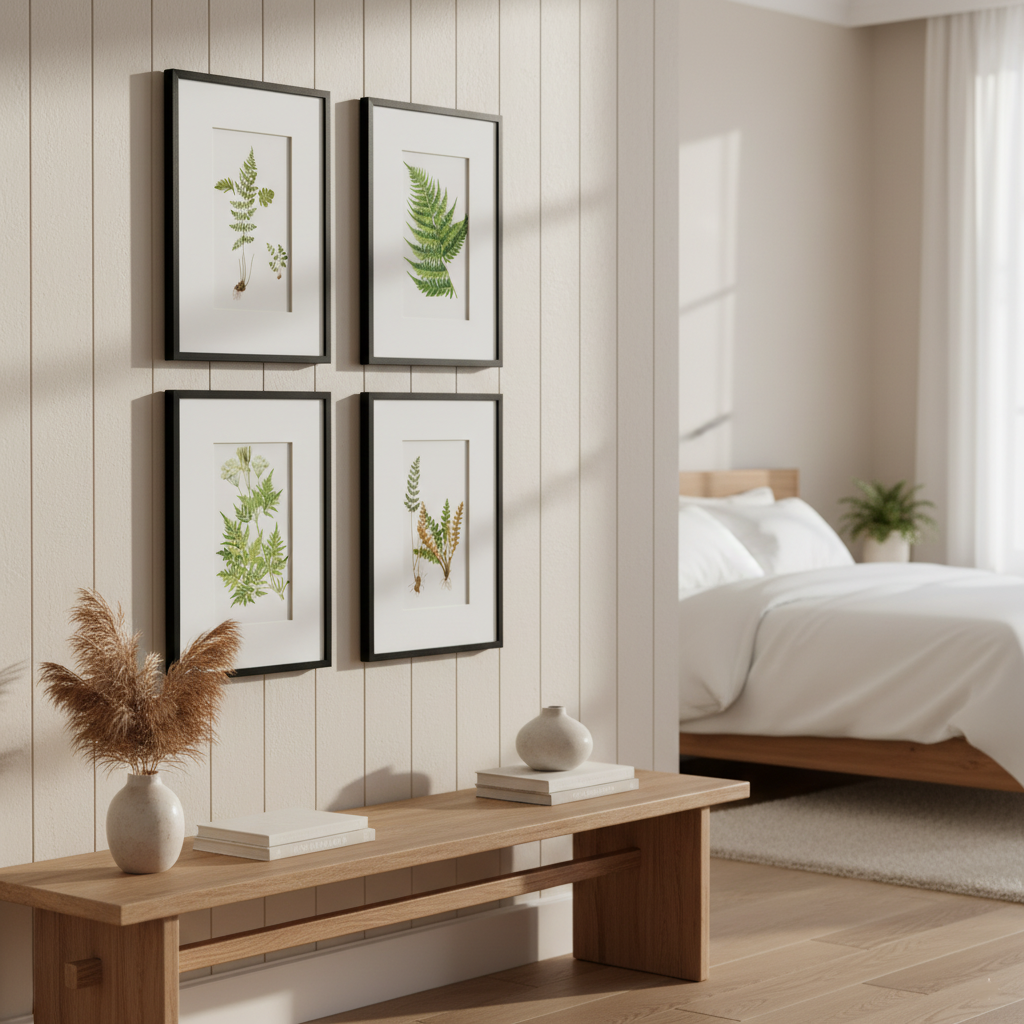 Maidenhair Botanical Wall Art, Set of 4 (20"×28")