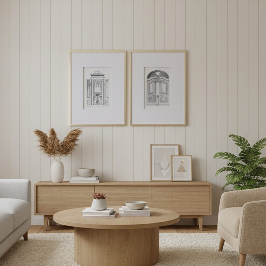 Laurel Architectural Sketch Wall Art Set of 2