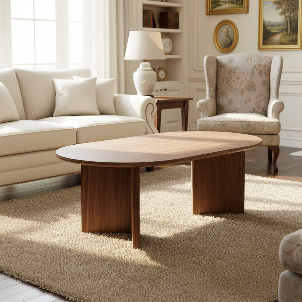 Rimini Modern Oval Coffee Table