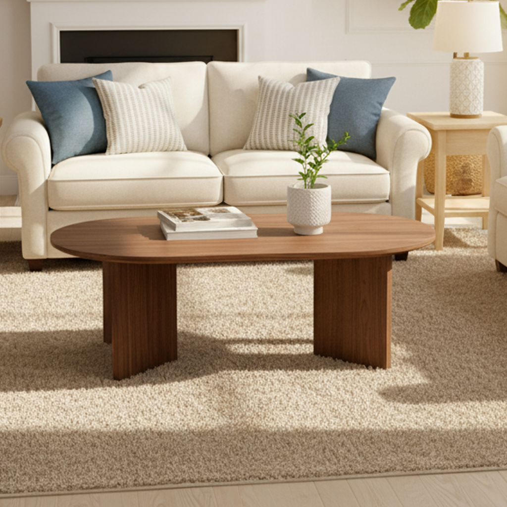 Rimini Modern Oval Coffee Table