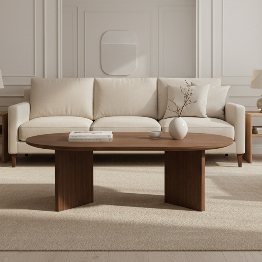 Rimini Modern Oval Coffee Table