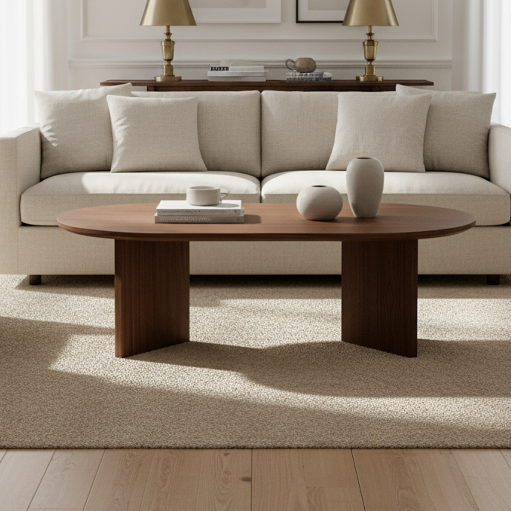 Rimini Modern Oval Coffee Table