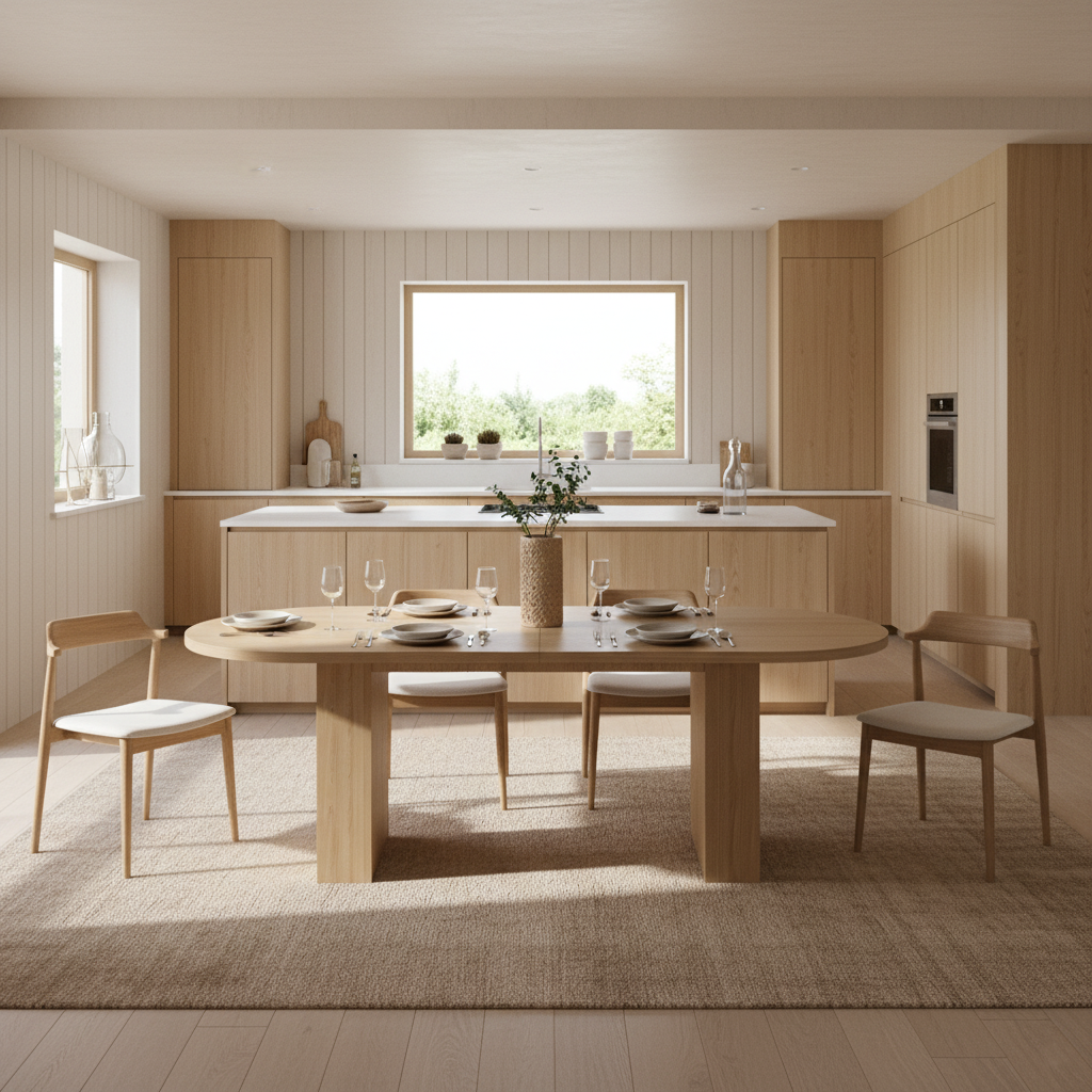 Tarn 63" Wood Oval Dining Table