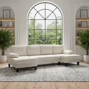 Spokane U-Shaped 4 Seater Sectional Sofa with Double Chaise
