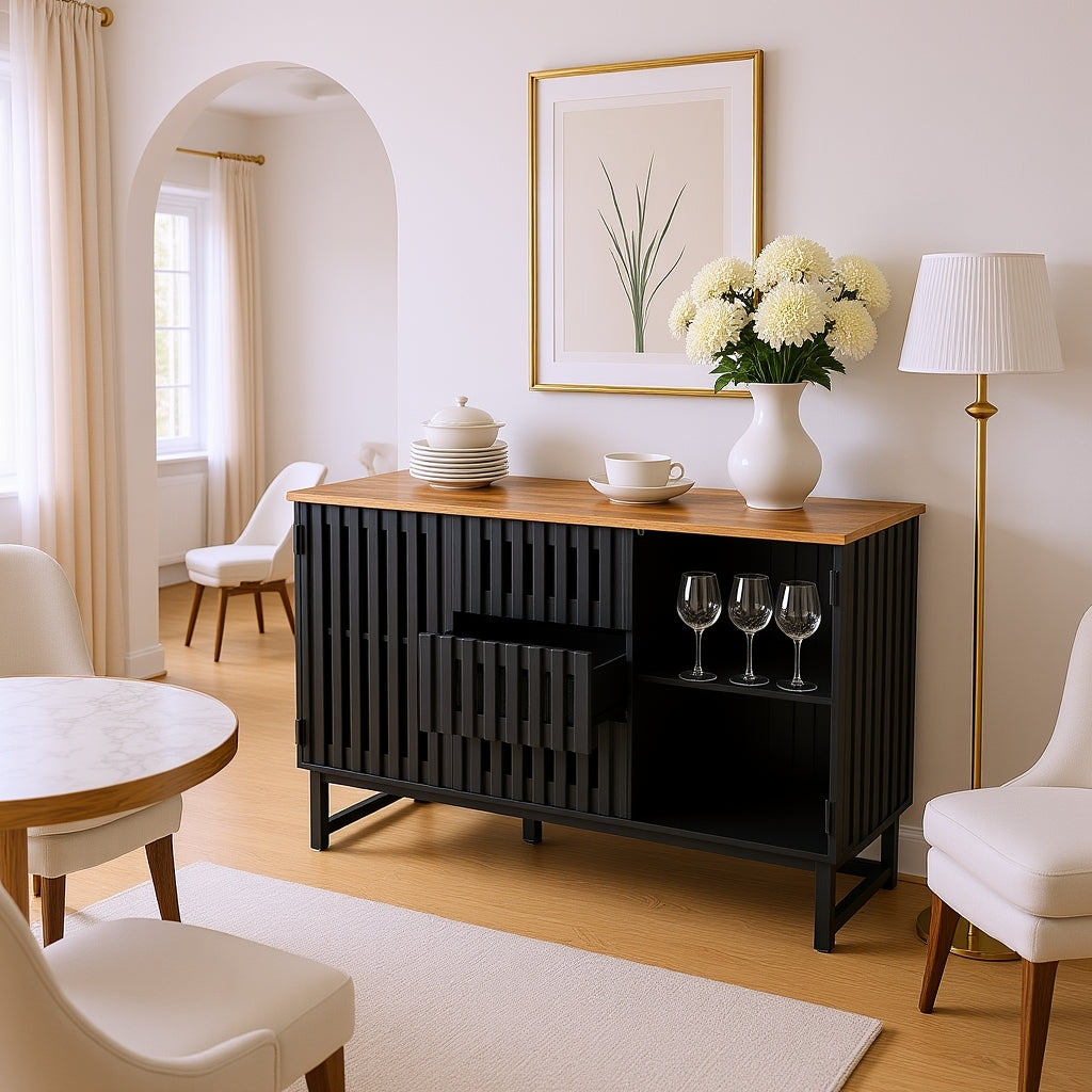 Dresden 2 Door Sideboard Storage Cabinet with 3 Drawers