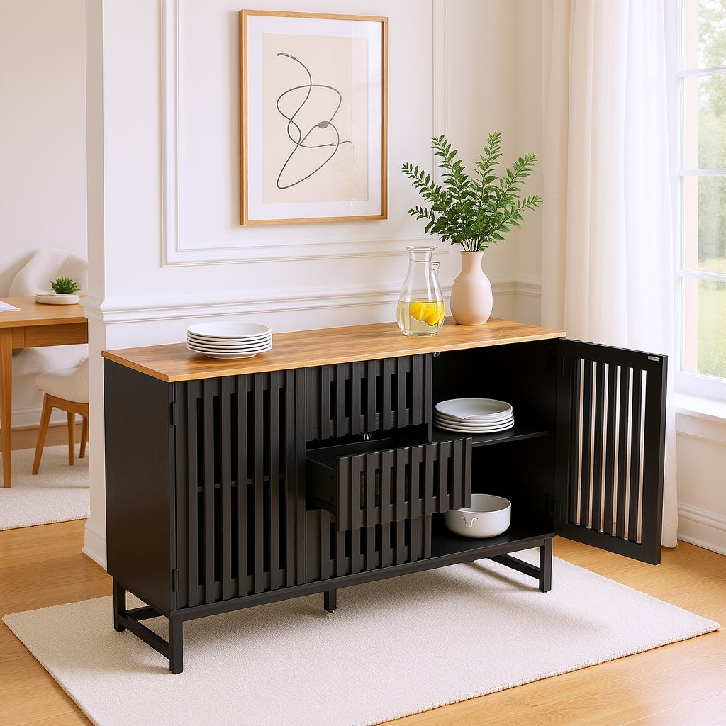 Dresden 2 Door Sideboard Storage Cabinet with 3 Drawers