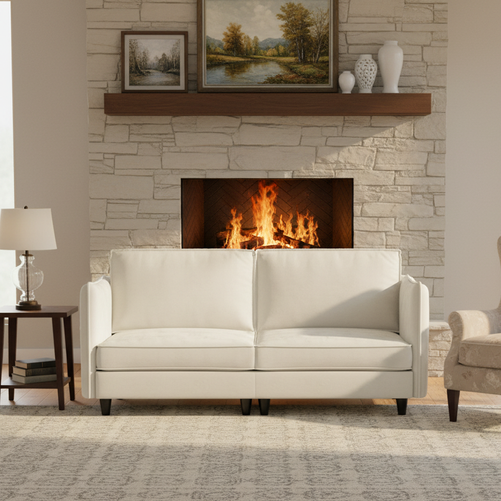 Palermo 74" 2 Seater Loveseat Sofa