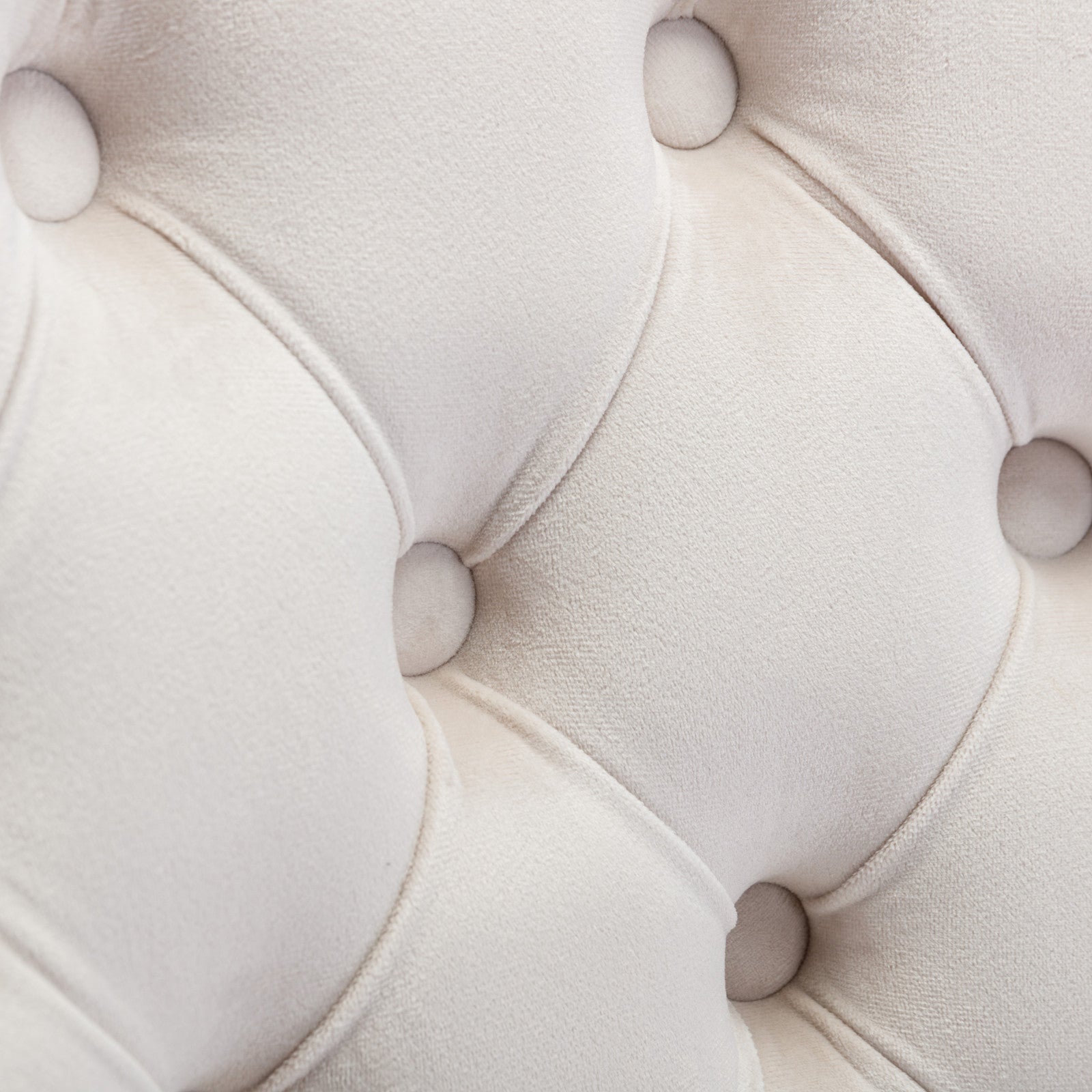 Ingrid Velvet Upholstered Swivel Office Chair with Tufted Buttons