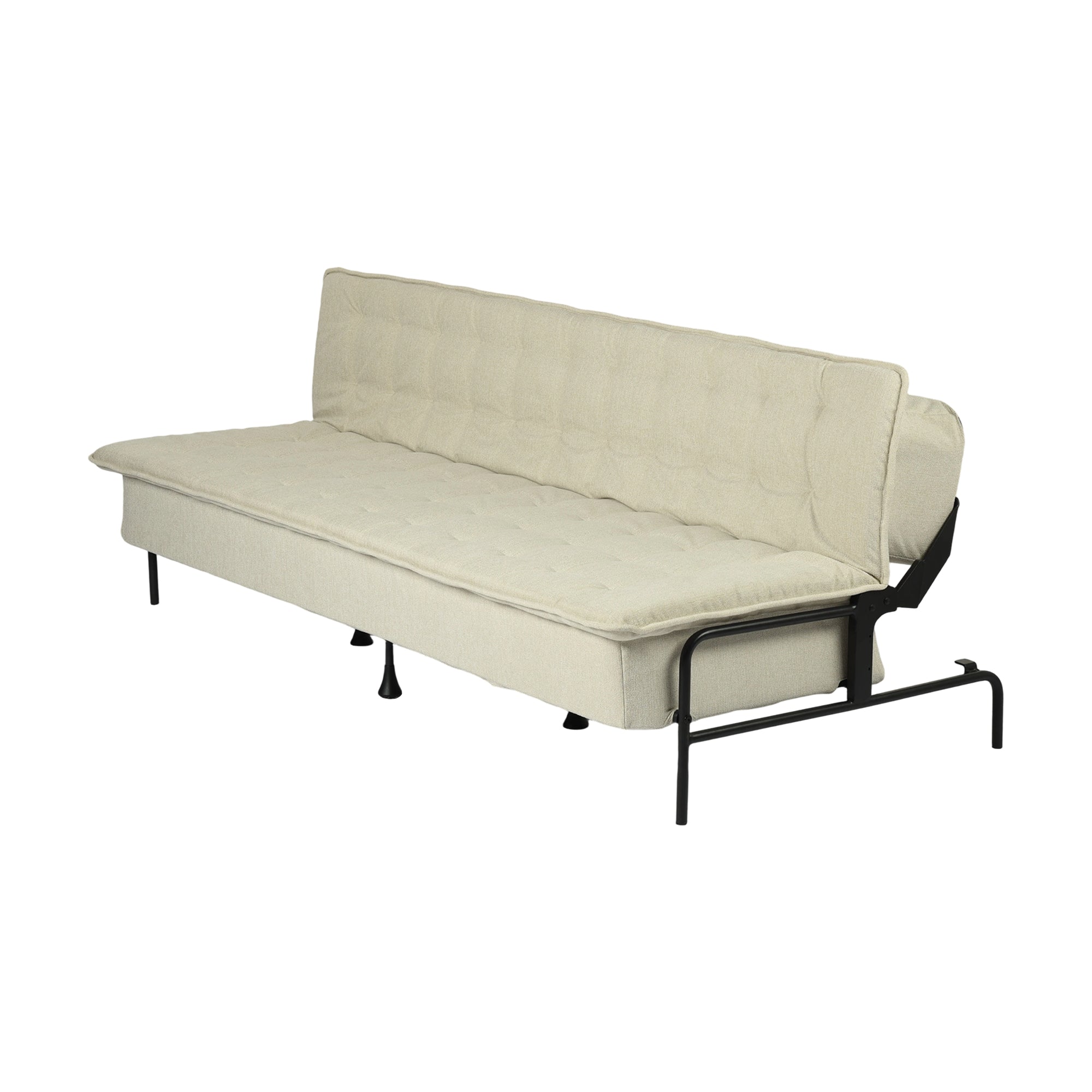 JAKO 76.8" Modern Fabric 3-Seat Sofa with Adjustable Backrest and Spring Cushion