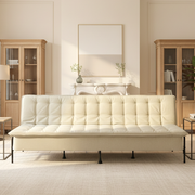 JAKO 76.8" Modern Fabric 3-Seat Sofa with Adjustable Backrest and Spring Cushion