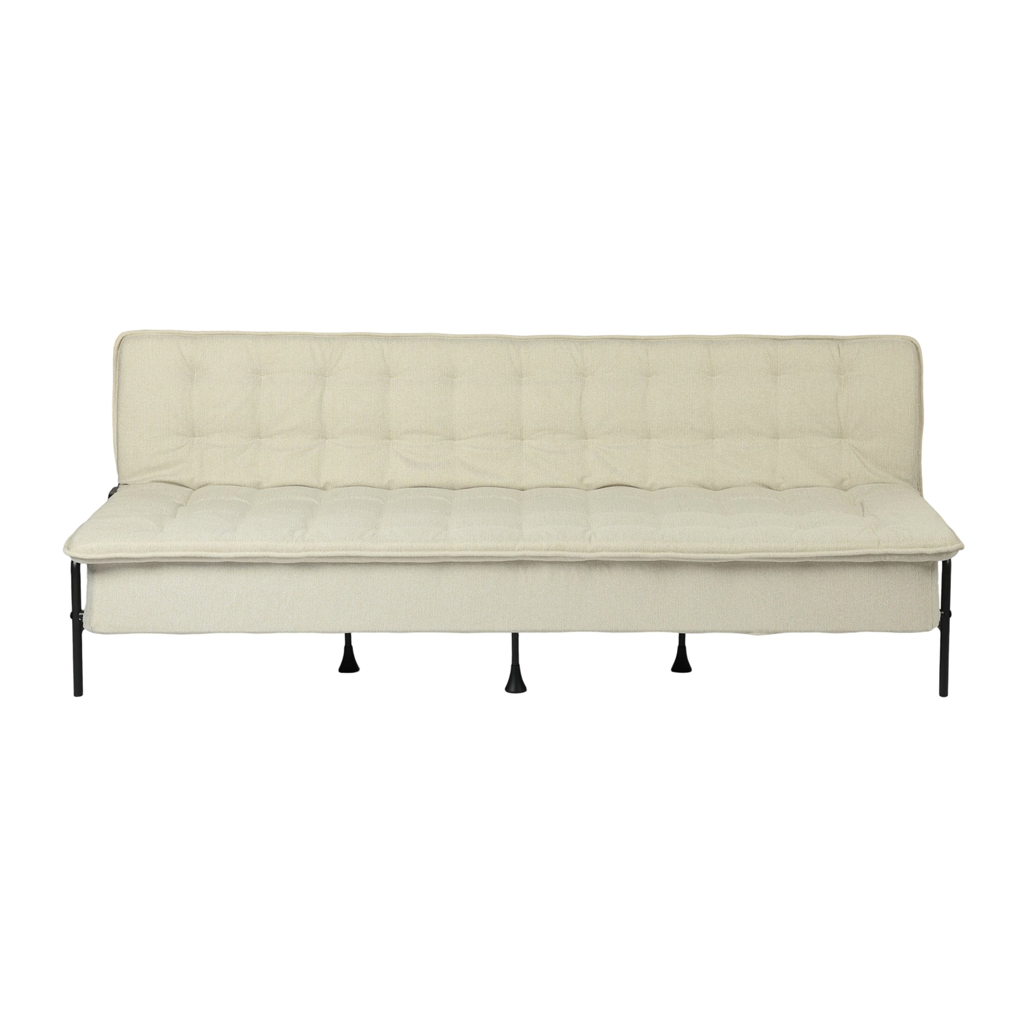 JAKO 76.8" Modern Fabric 3-Seat Sofa with Adjustable Backrest and Spring Cushion
