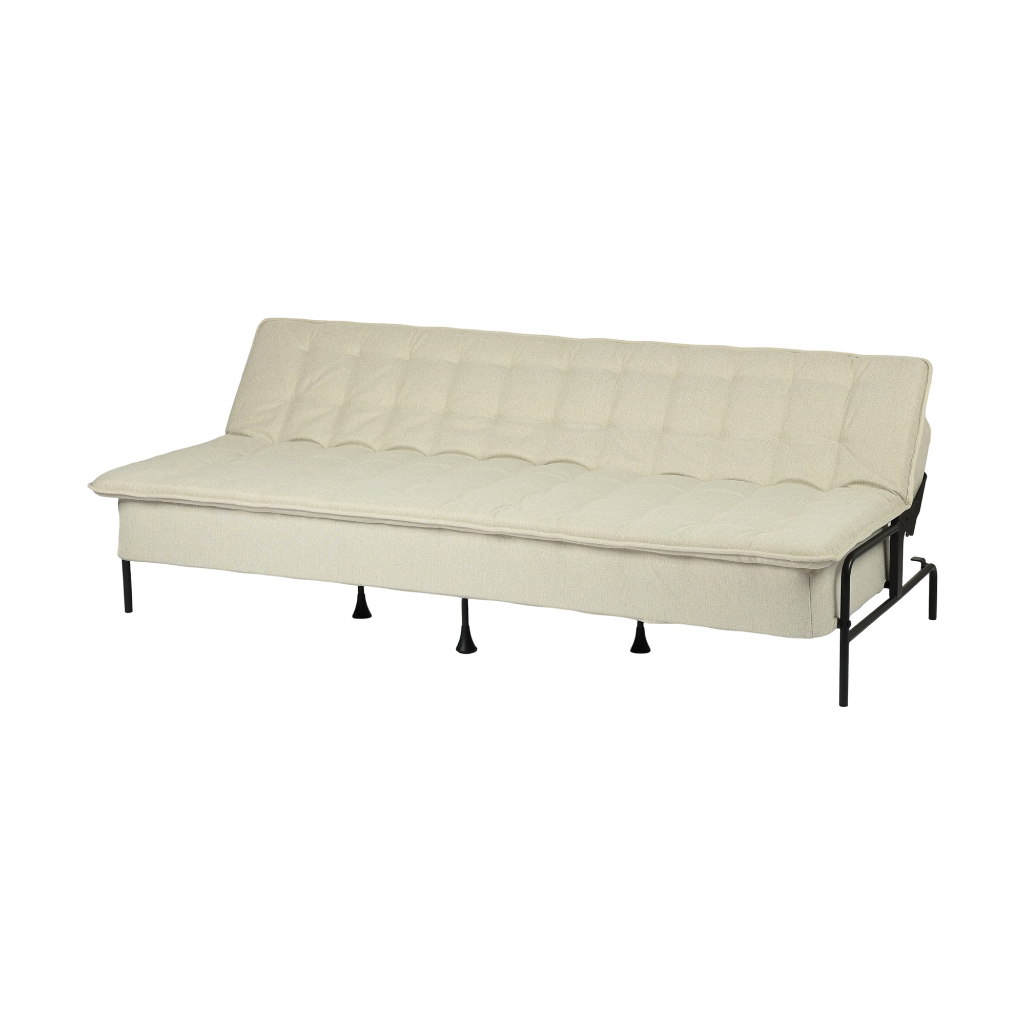 JAKO 76.8" Modern Fabric 3-Seat Sofa with Adjustable Backrest and Spring Cushion