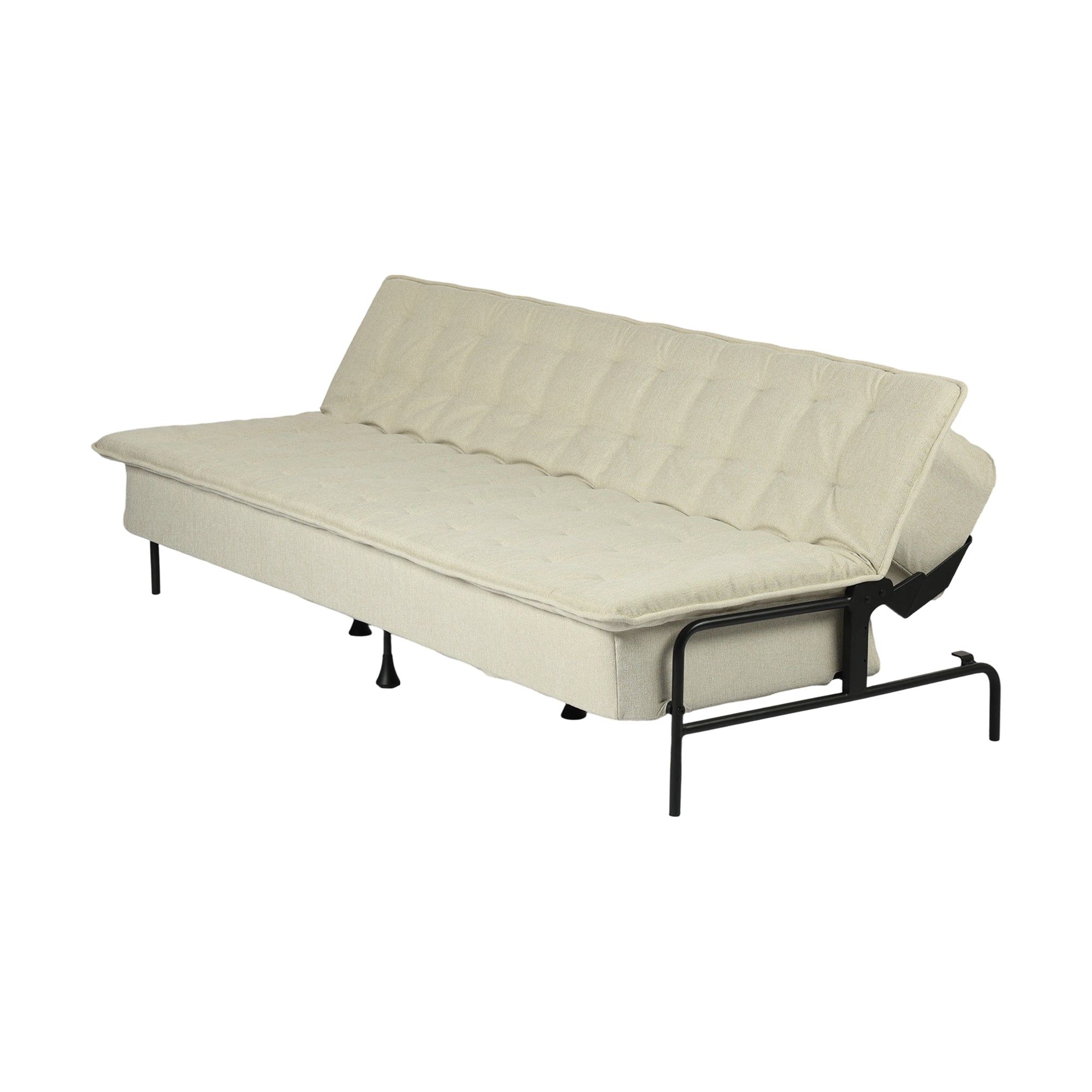 JAKO 76.8" Modern Fabric 3-Seat Sofa with Adjustable Backrest and Spring Cushion