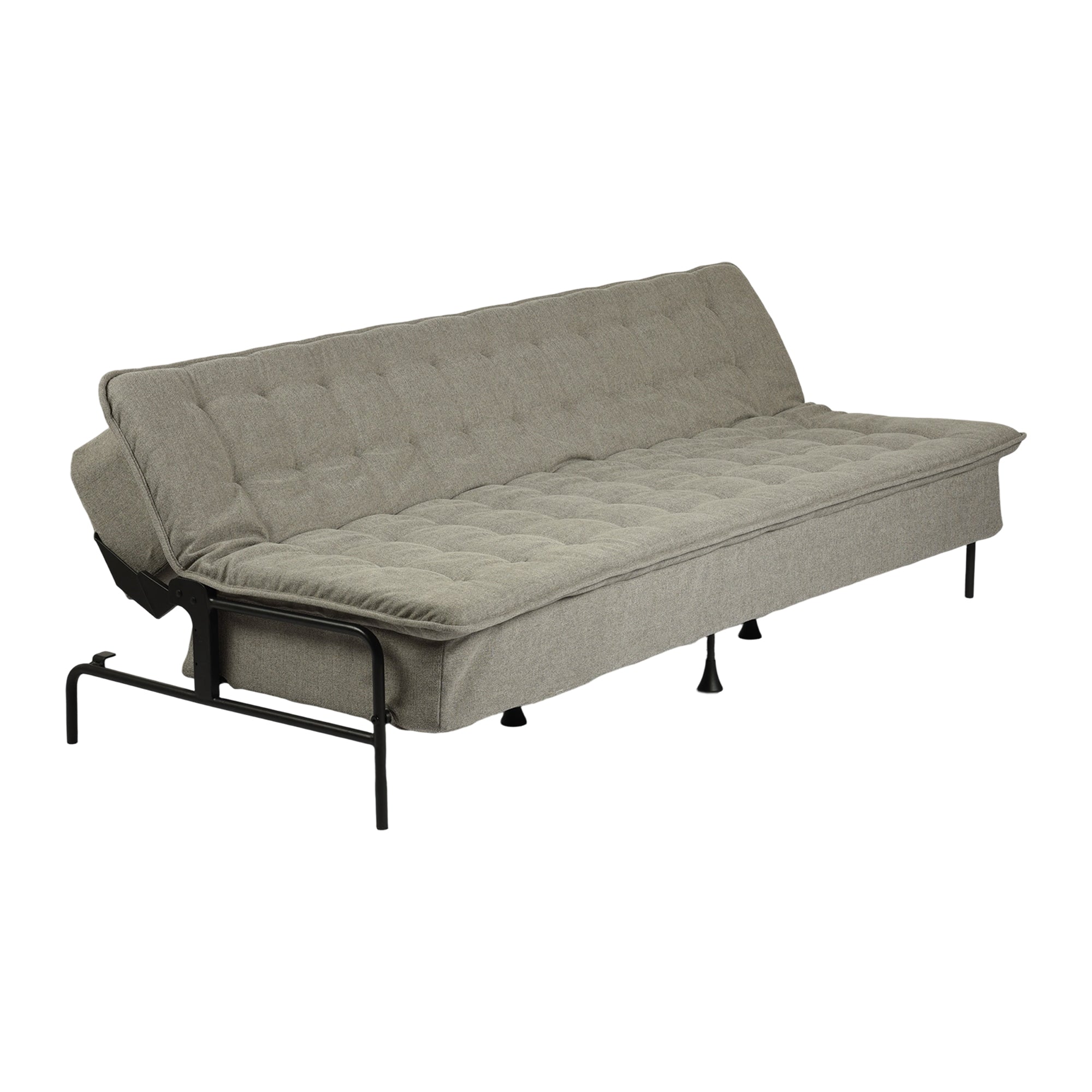 JAKO 76.8" Modern Fabric 3-Seat Sofa with Adjustable Backrest and Spring Cushion