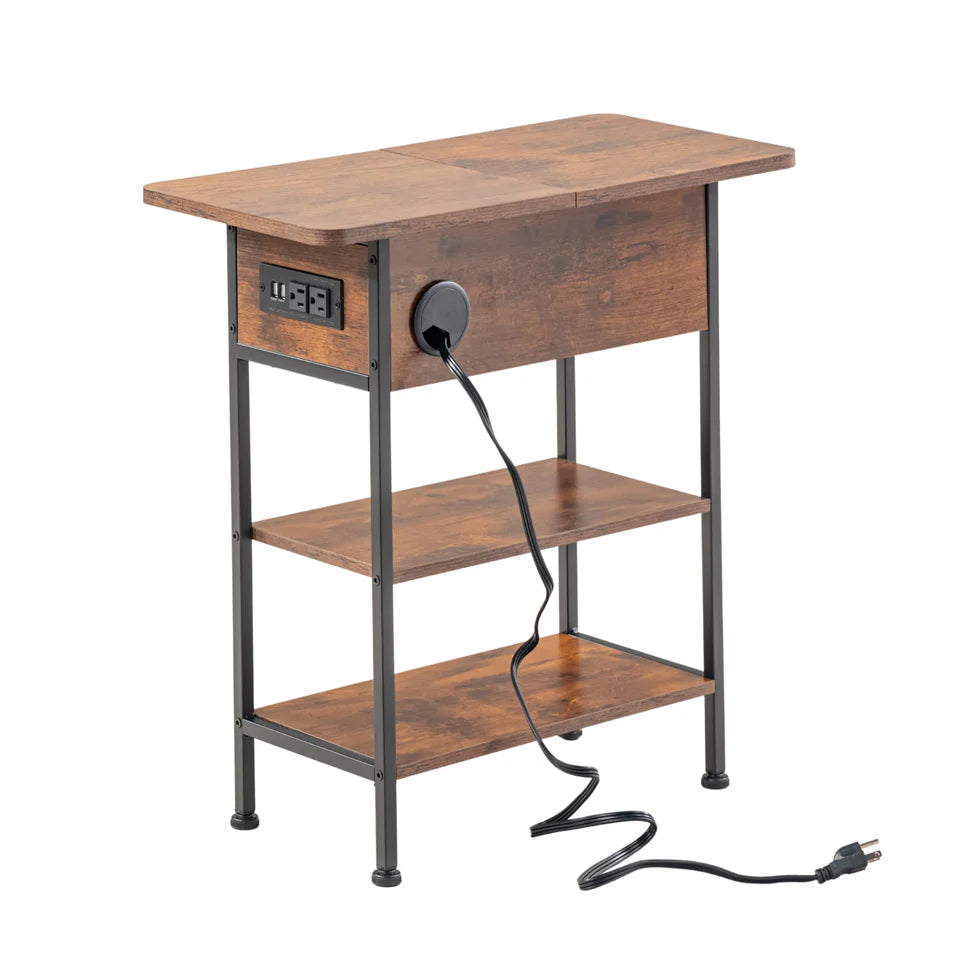 Homy Casa JANISA Side Table "23.6 x 11.8 x 23.6" Versatile Accent Table for Home and Office