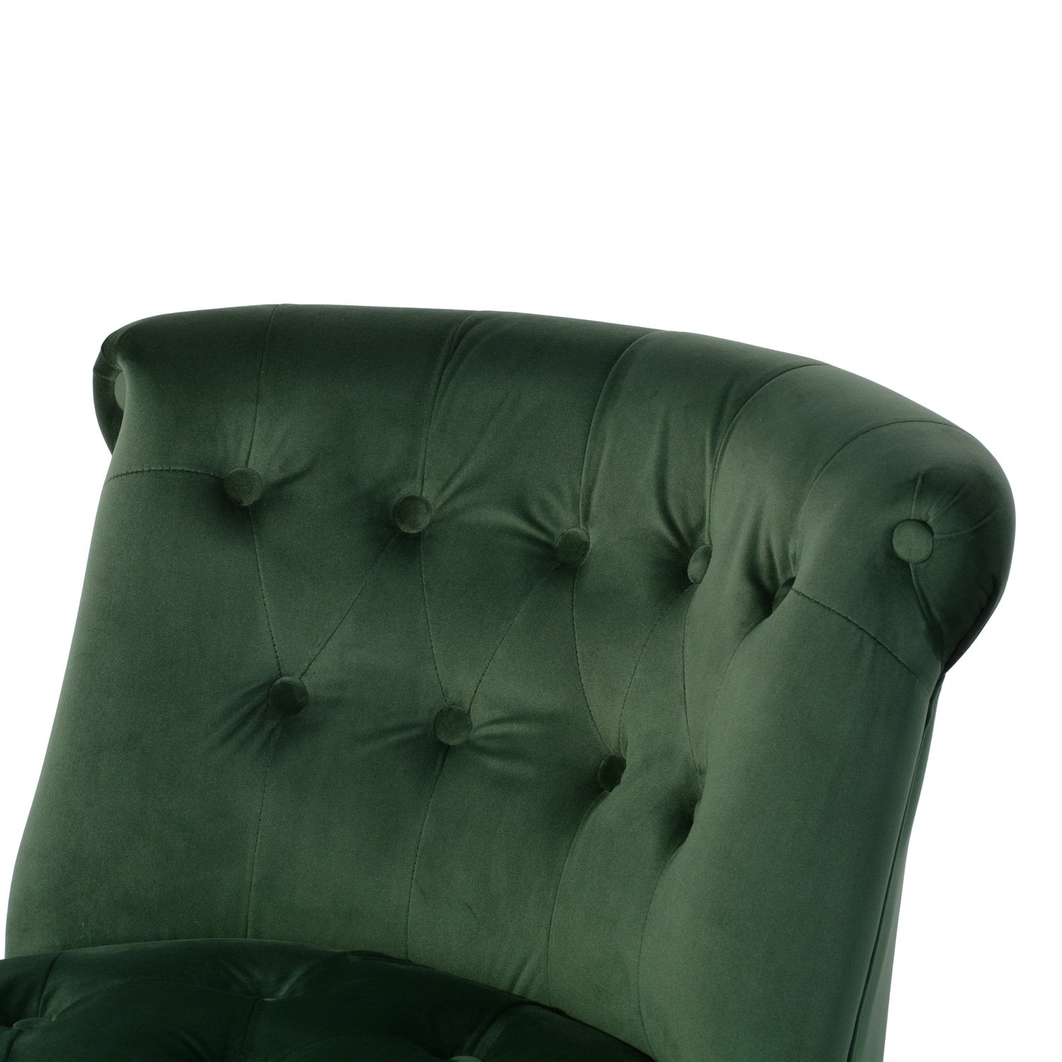 Homy Casa Jaren Velvet Green Elegant Upholstery Office Chairs Multi Scene Comfort Seating