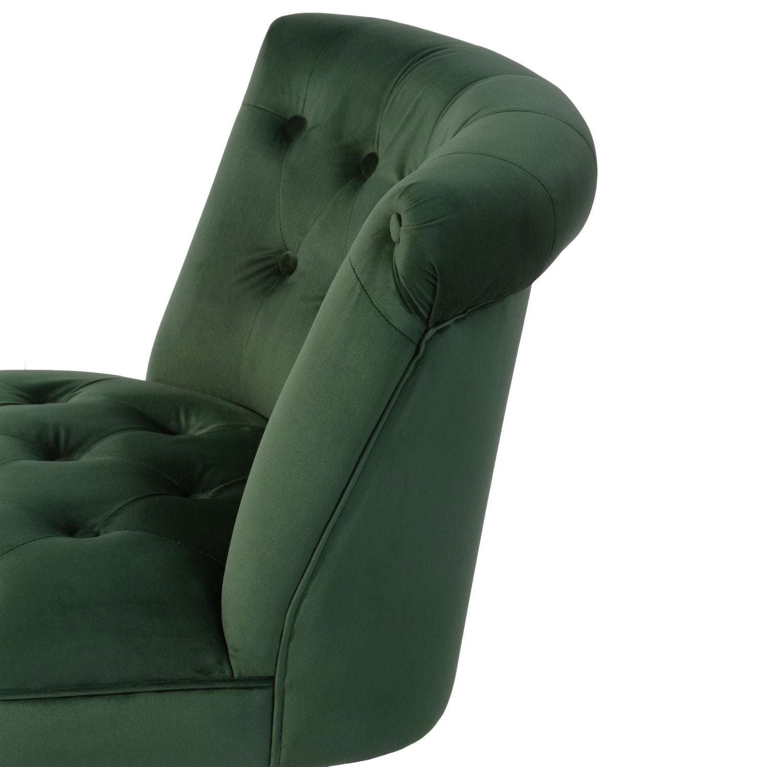 Homy Casa Jaren Velvet Green Elegant Upholstery Office Chairs Multi Scene Comfort Seating