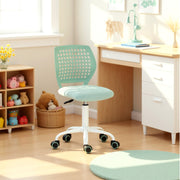 JAVIS Kids Desk Chair, Adjustable Swivel Task Chair with Wheels, Ventilated Back & Padded Seat, Aqua