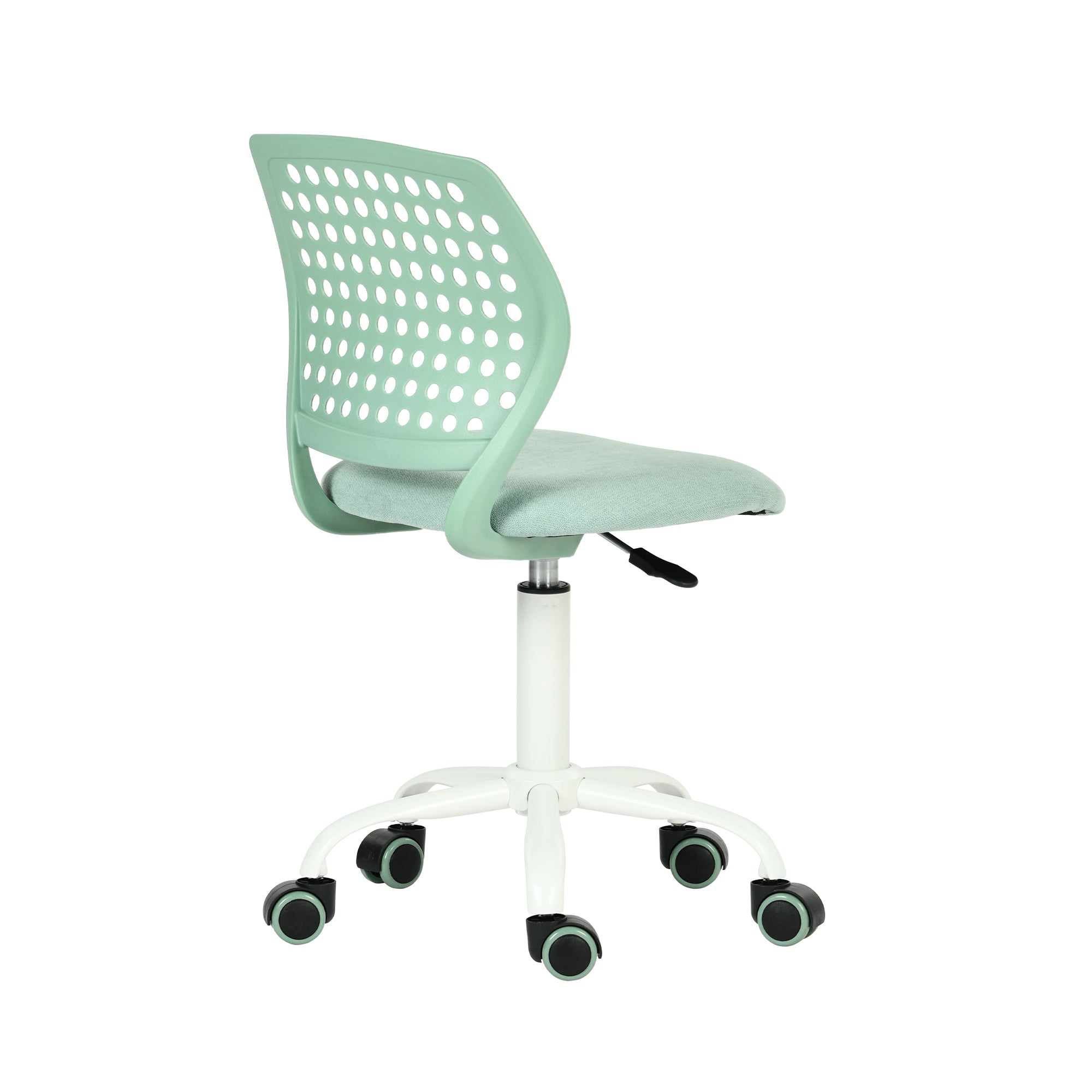 JAVIS Kids Desk Chair, Adjustable Swivel Task Chair with Wheels, Ventilated Back & Padded Seat, Aqua