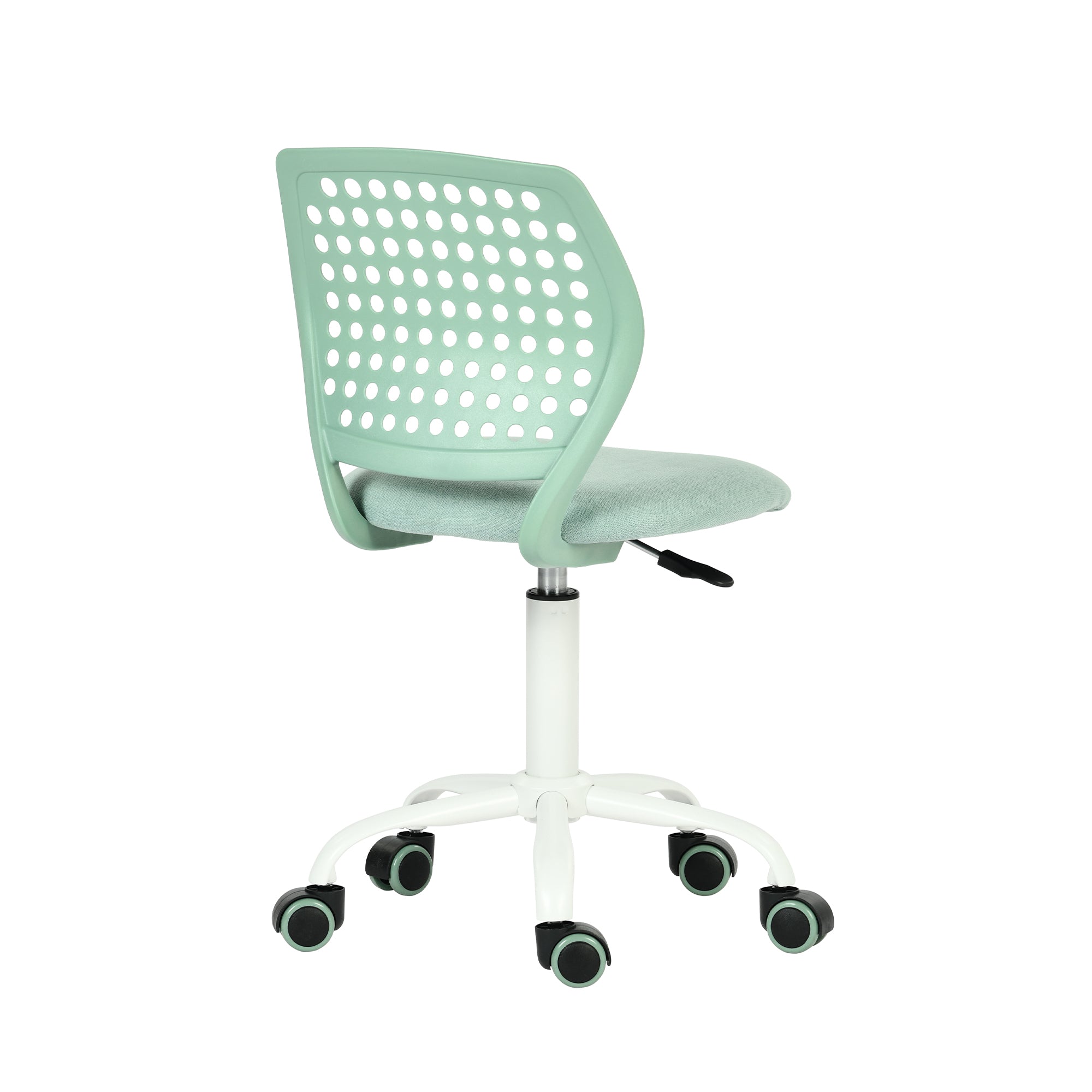 JAVIS Kids Desk Chair, Adjustable Swivel Task Chair with Wheels, Ventilated Back & Padded Seat, Aqua