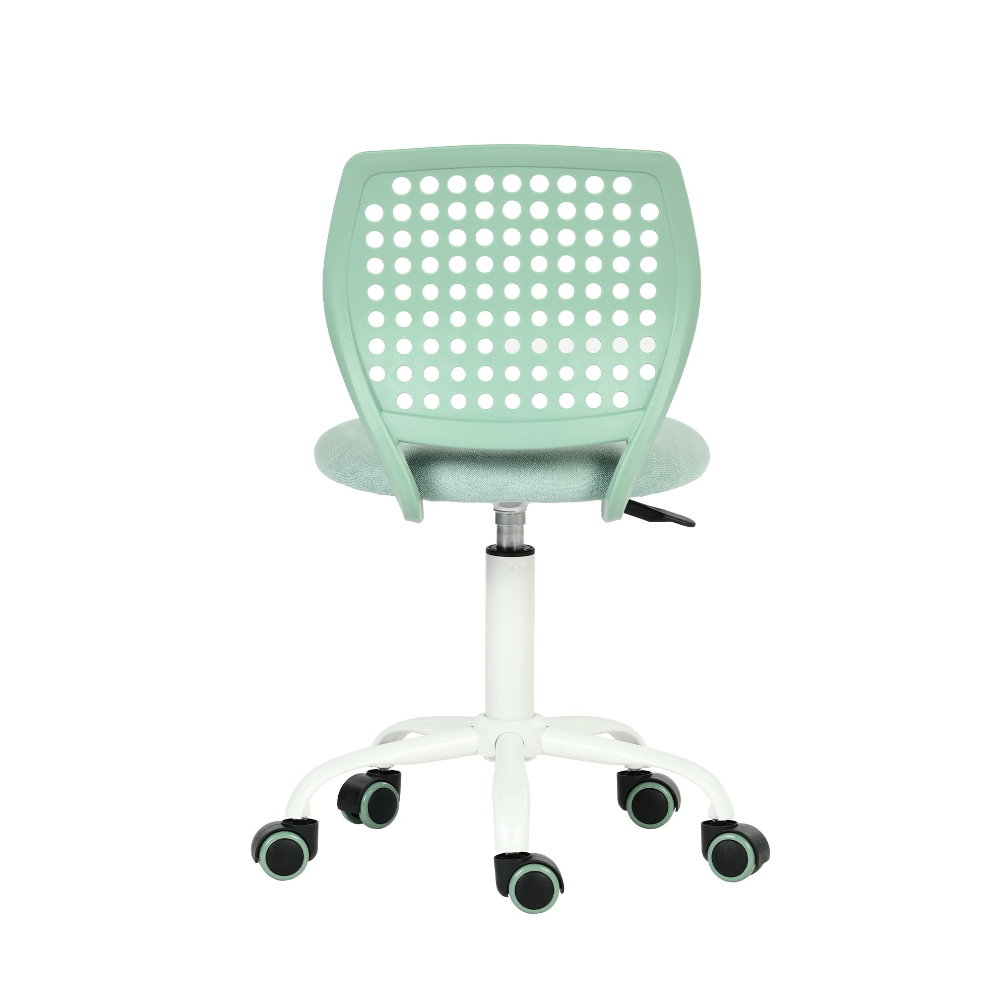 JAVIS Kids Desk Chair, Adjustable Swivel Task Chair with Wheels, Ventilated Back & Padded Seat, Aqua