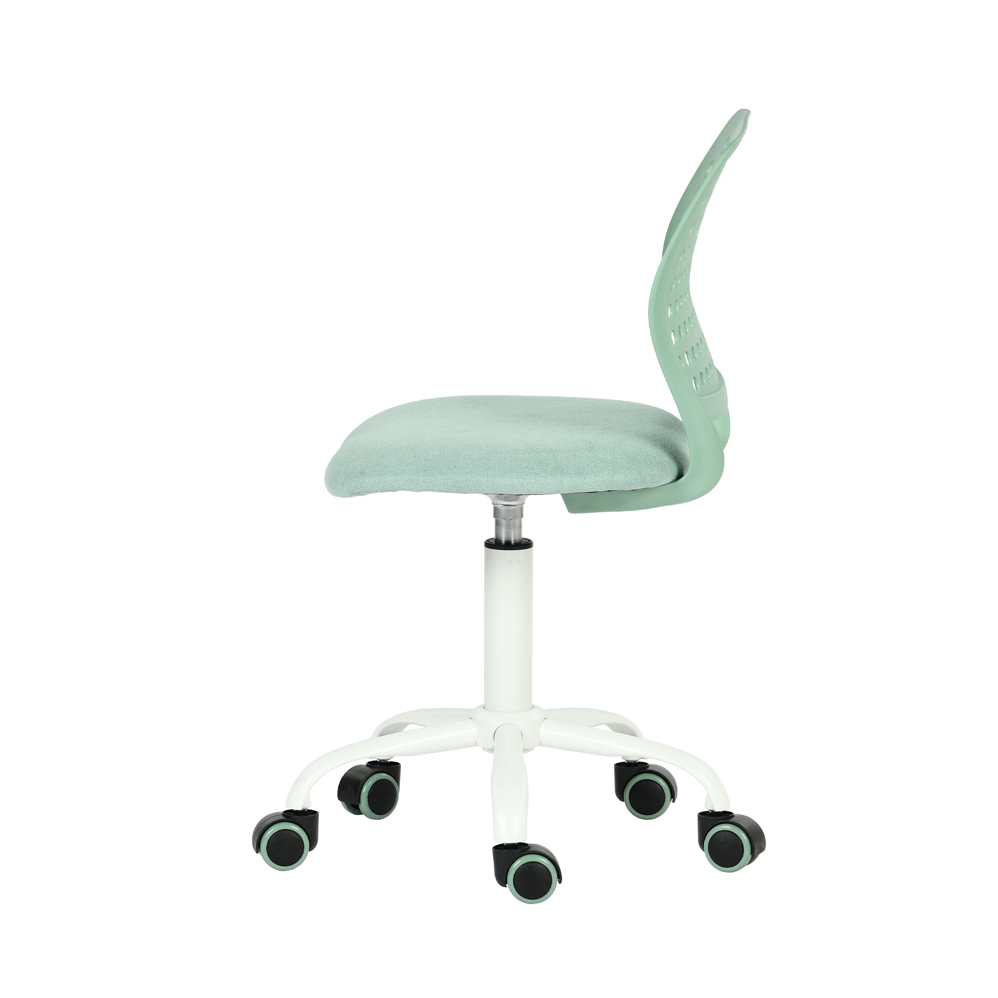 JAVIS Kids Desk Chair, Adjustable Swivel Task Chair with Wheels, Ventilated Back & Padded Seat, Aqua