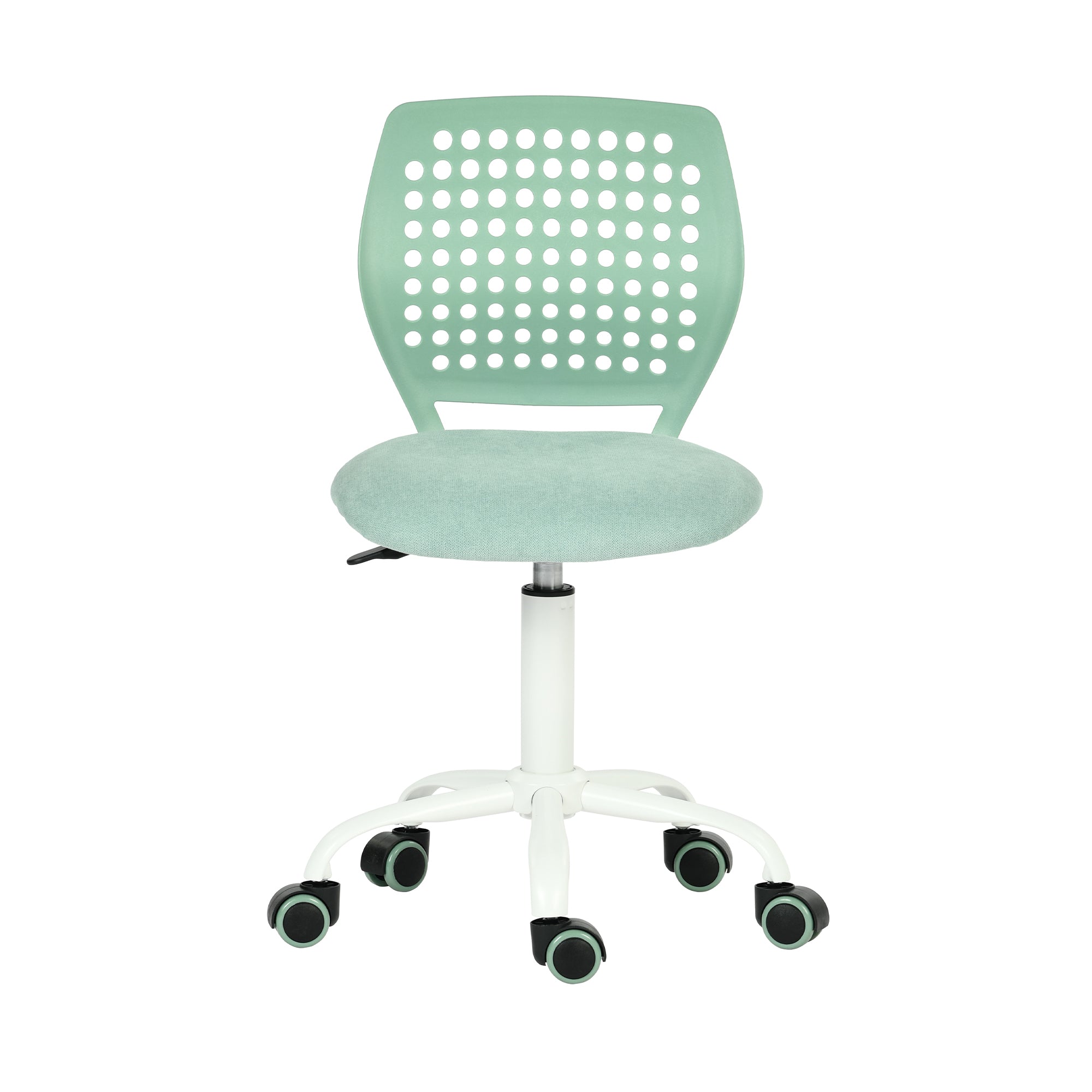 JAVIS Kids Desk Chair, Adjustable Swivel Task Chair with Wheels, Ventilated Back & Padded Seat, Aqua