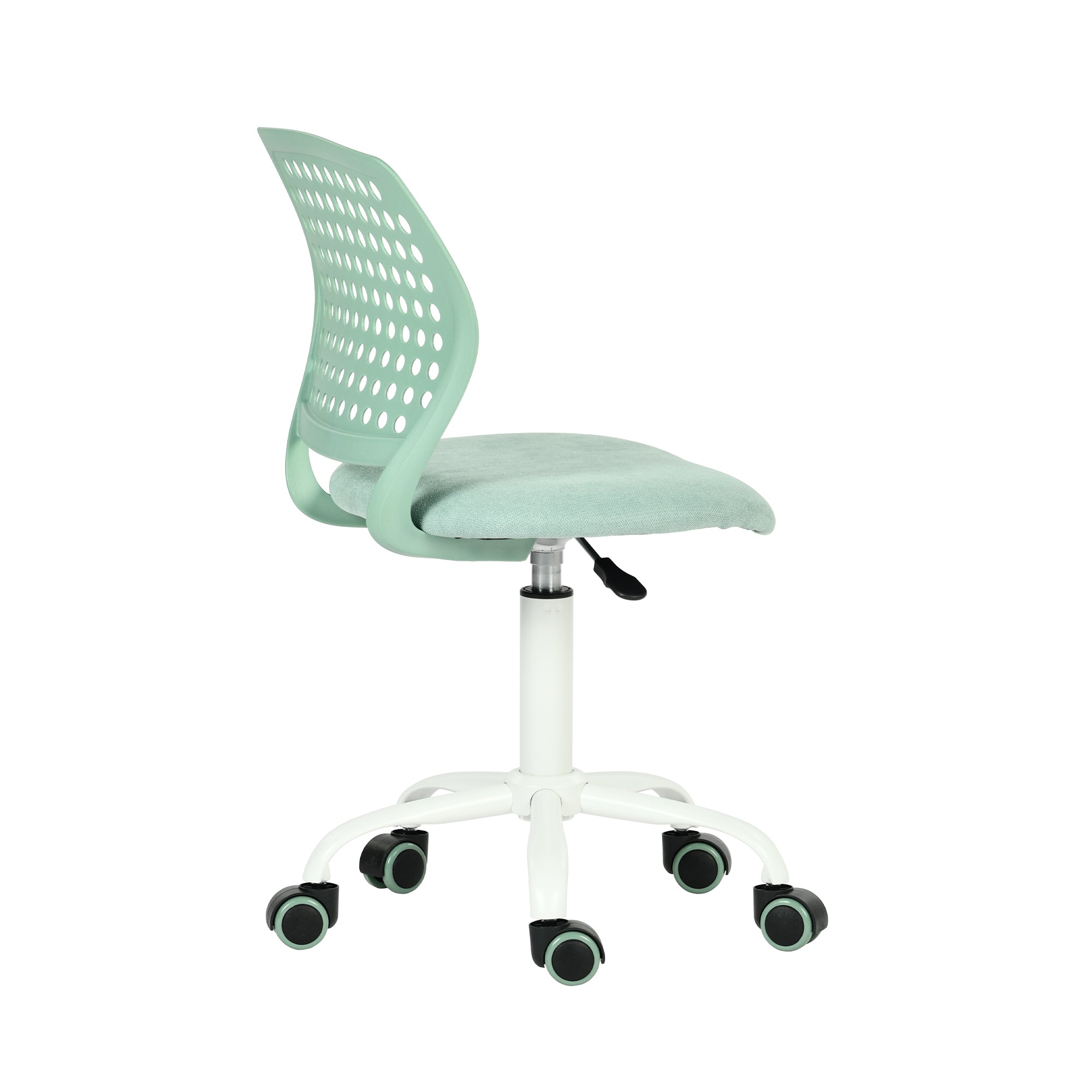 JAVIS Kids Desk Chair, Adjustable Swivel Task Chair with Wheels, Ventilated Back & Padded Seat, Aqua