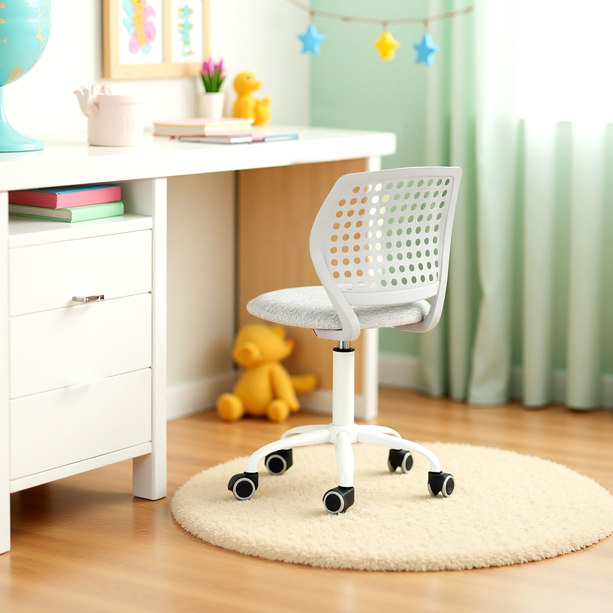 Javis Adjustable Swivel Task Chair with Wheels and Ventilated Back