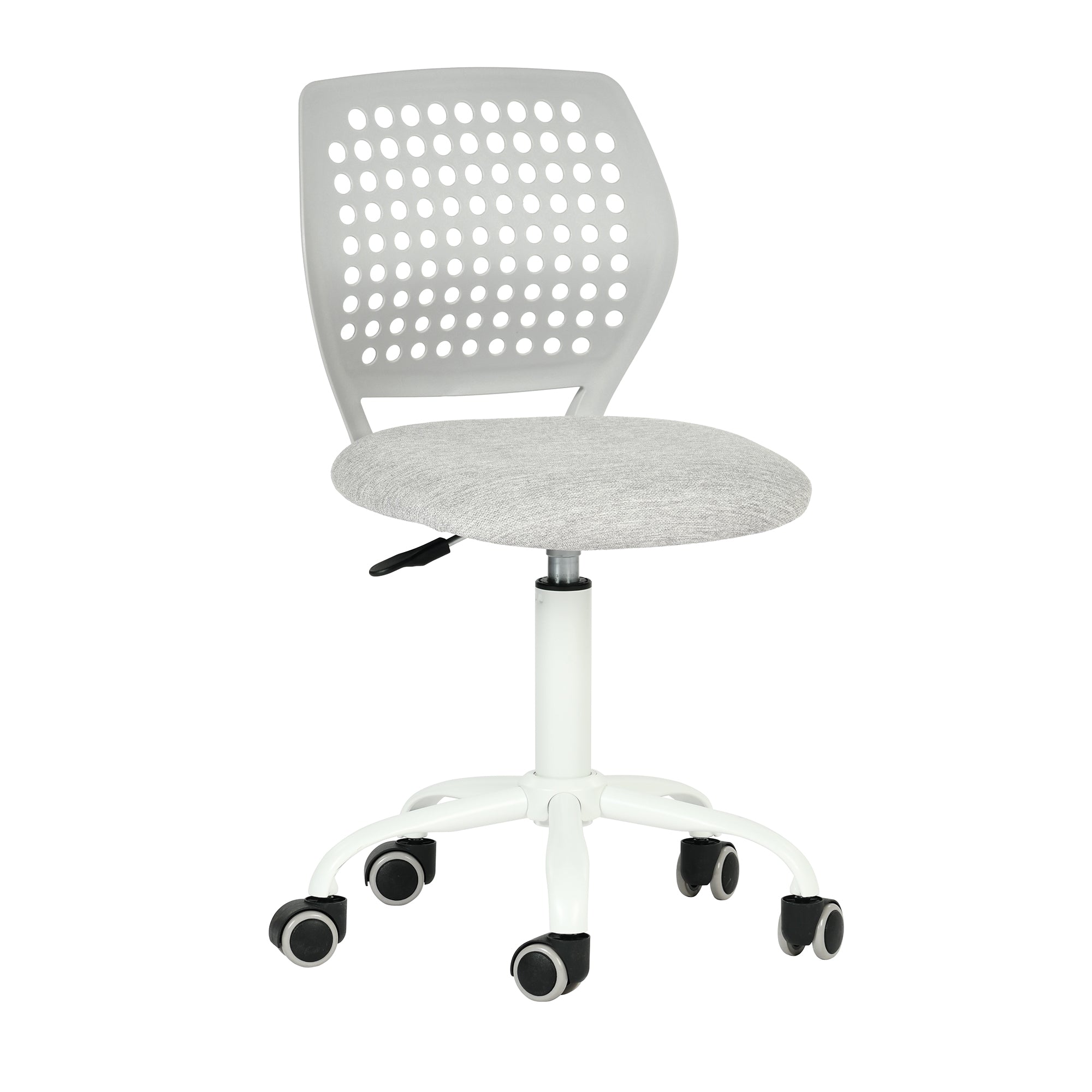 JAVIS Kids Desk Chair, Adjustable Swivel Task Chair with Wheels, Ventilated Back & Padded Seat, Aqua