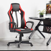 Jaxson Adjustable Swivel Racer Chair with Nylon Casters -HOMY CASA