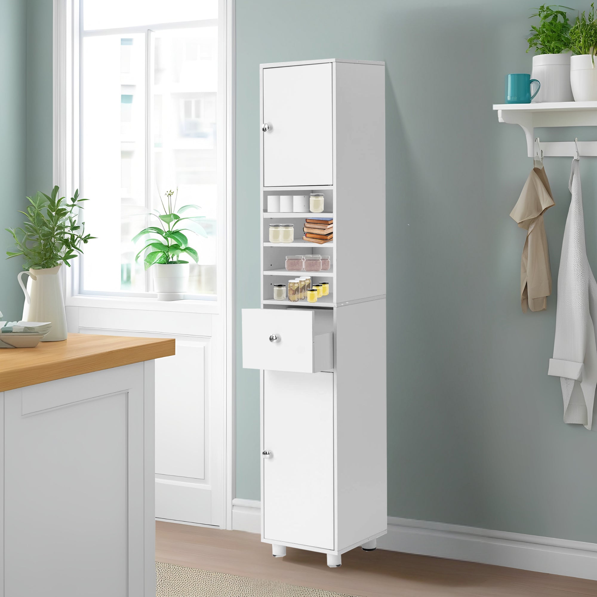 Homy Casa Jericho 63” Free Stand Bathroom Cabinets