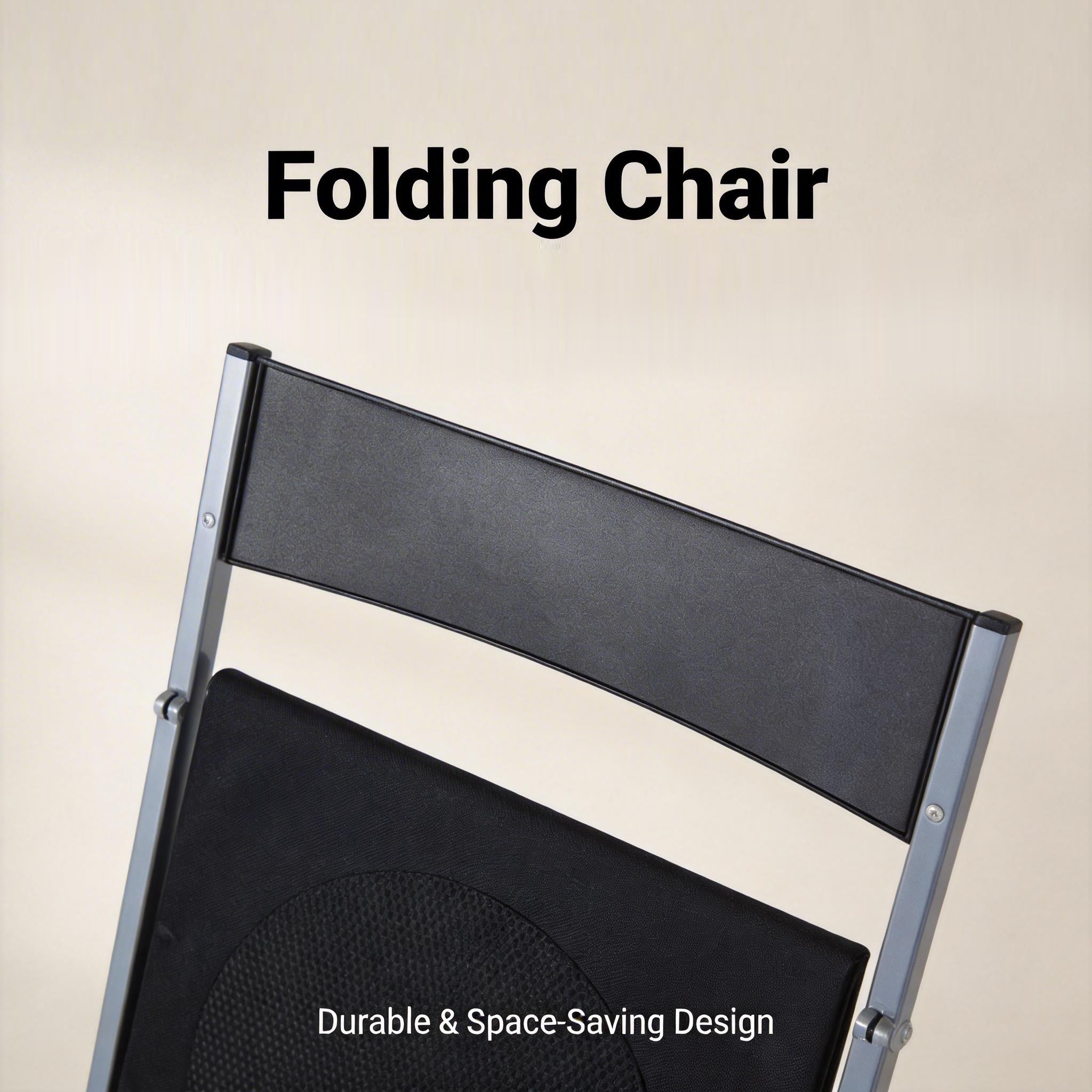 Homy Casa Jewel 6PC Black Folding Chair With Polypropylene Seat Inspired by European Classic Minimalist Design Open Box