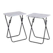Joey Modern Foldable Side Tables TV Tray Tables Set of 2