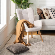 Kanas Stylish Modern Wingback Chair-HOMY CASA