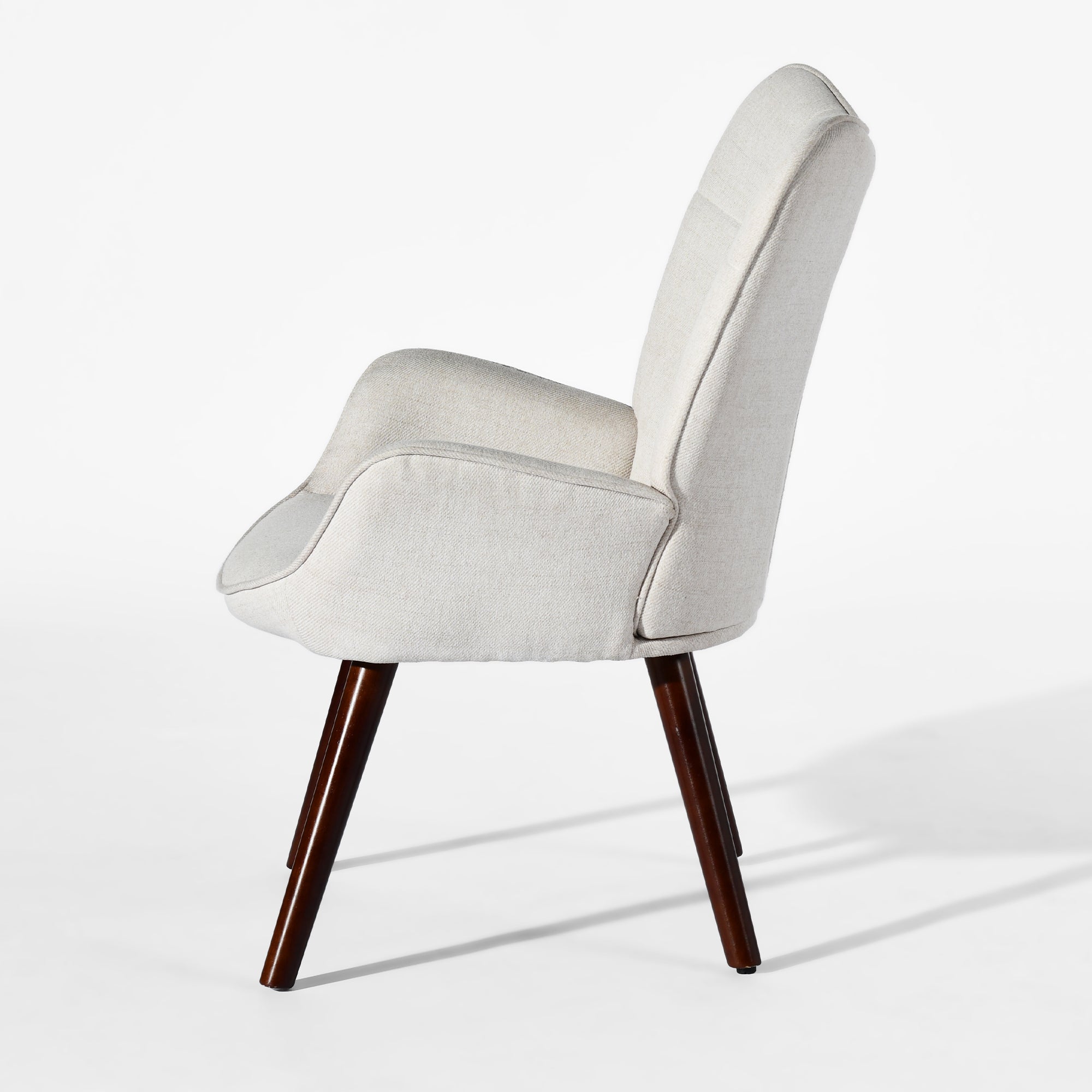 Homy Casa KANAS Beige Relax Chair Modern Accent Seating for Living Room, Bedroom, Office Open Box