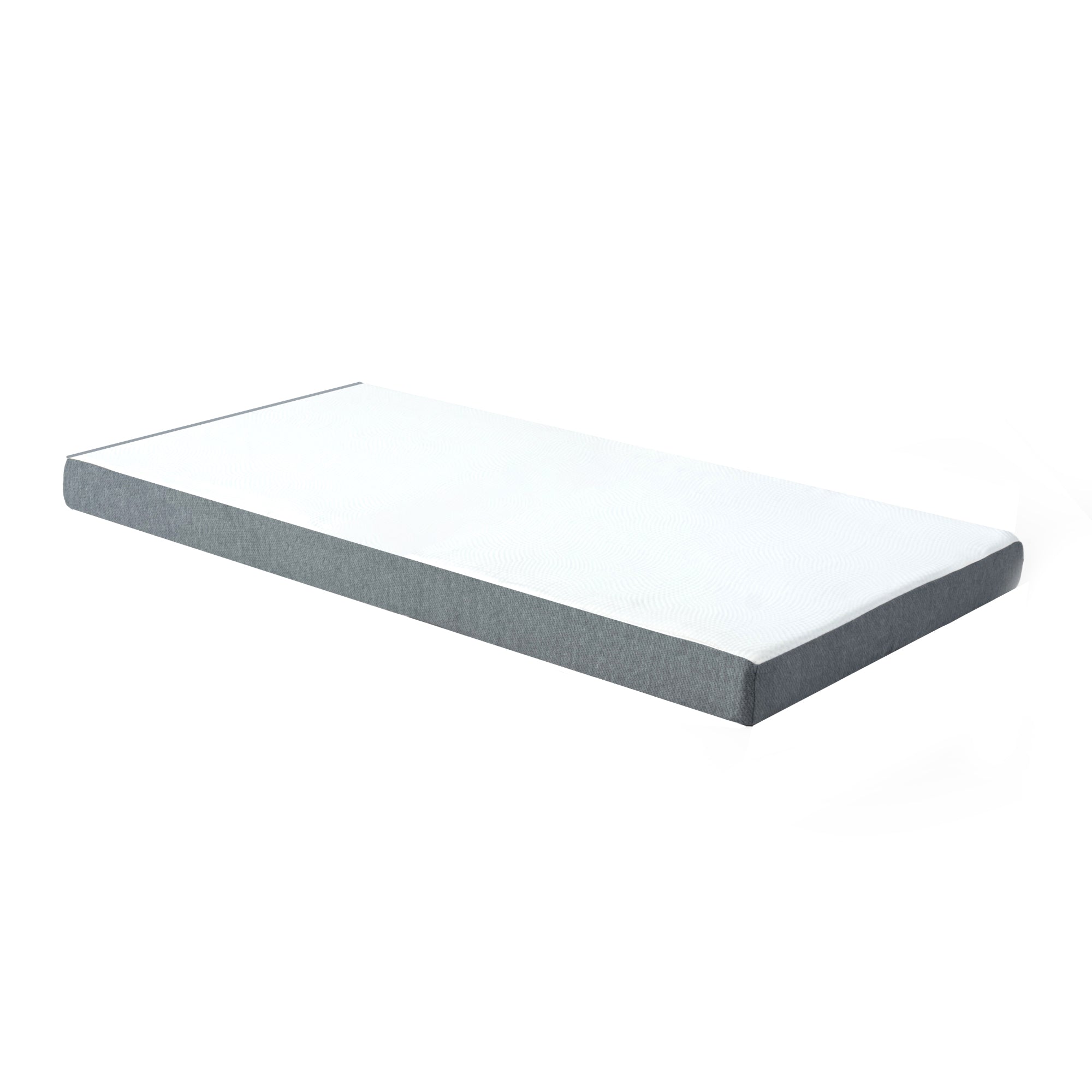 KAREN Rollaway Folding Bed with 12 cm Mattress, 31" Wide Portable Guest Bed on Wheels, Metal Frame, Space-Saving Foldable Cot, Small Single, Gray
