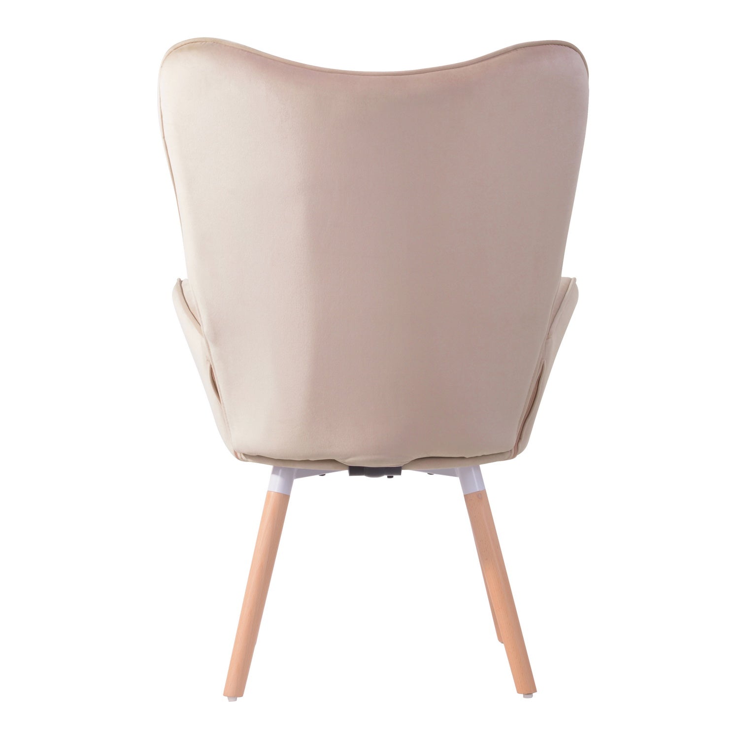 Homy Casa KAS Ottoman Blush Leisure Chair with Ottoman for Living Room, Bedroom, Office Open Box