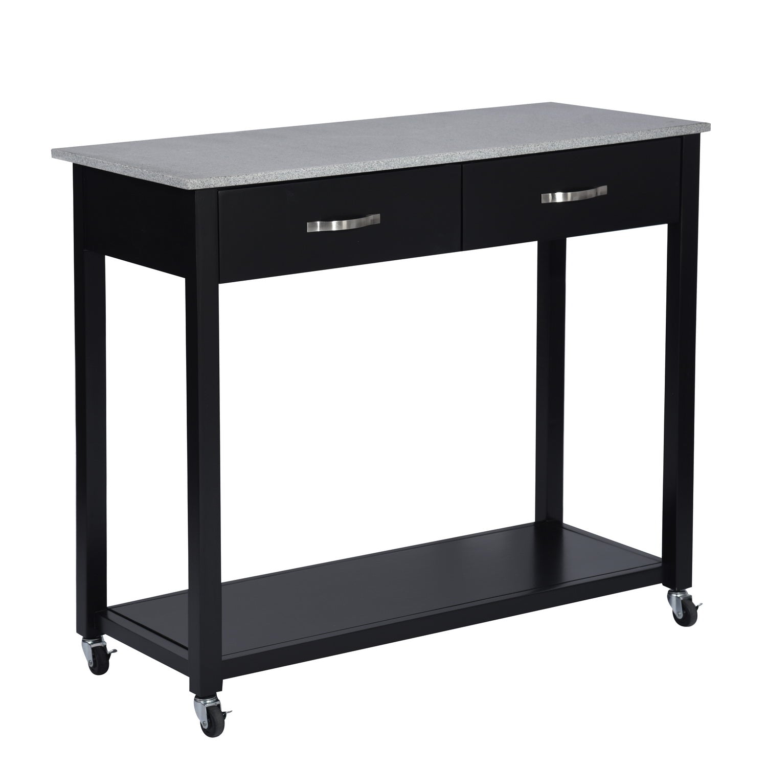 Homy Casa KAYLA BLACK 3 PCS Bar Set Kitchen & Dining Set Open Box