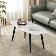 Kenna Faux Marble Metal Feet Coffee Tables