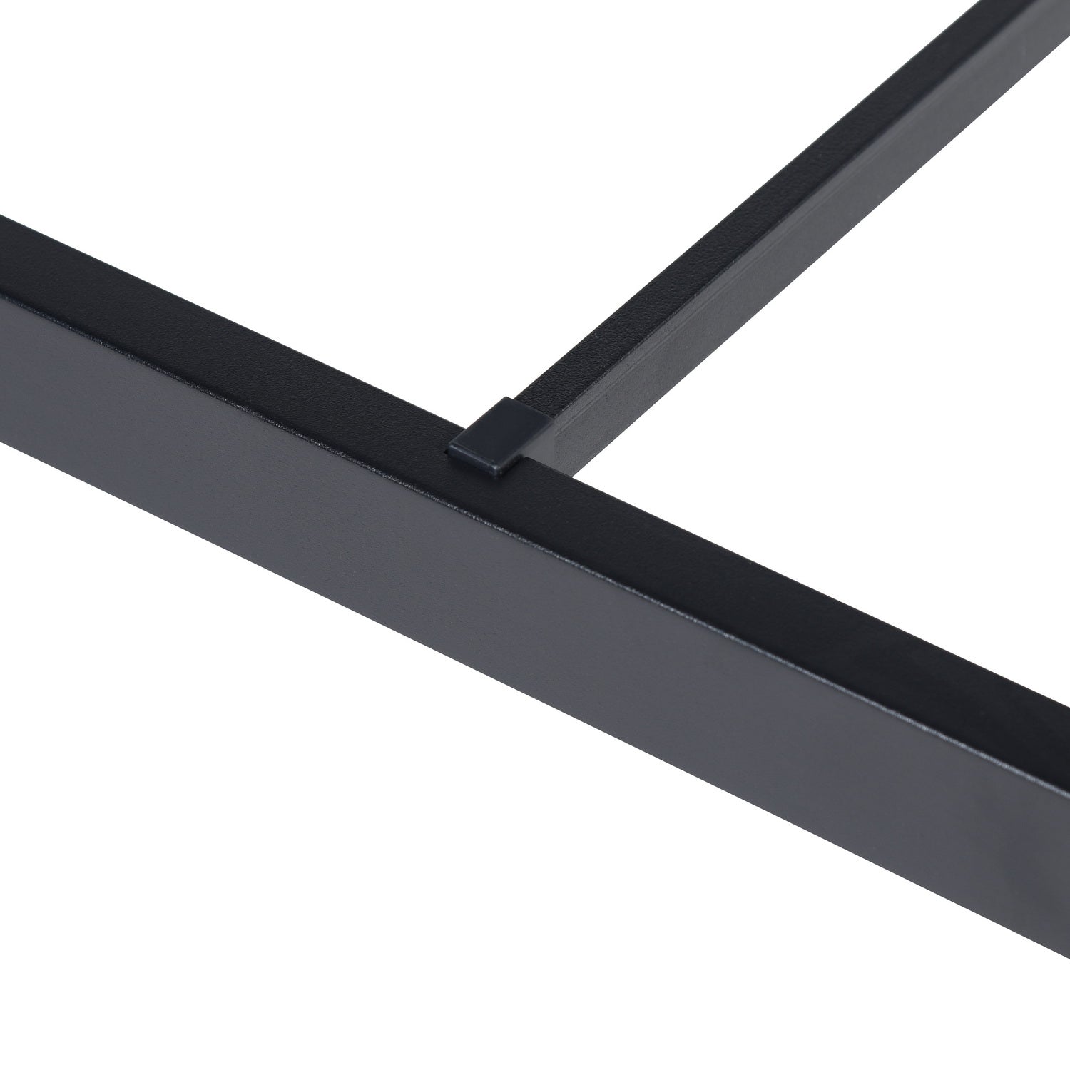 KIELA Twin Metal Platform Bed Frame with Steel Slats Center Support No Box Spring Black