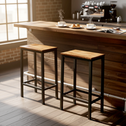 KILBY 26" Vintage Industrial Counter Bar Stools Set of 2